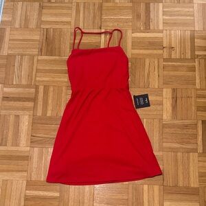 Lulu's Vibrant Red Mini Dress